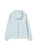 SHIRRING WINDBREAKER LIGHT BLUE