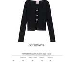 【即日発送】THREE RIBBON CARDIGAN