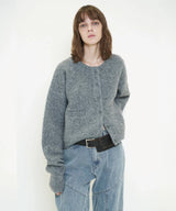 FLUFFY KNIT CARDIGAN