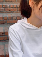 26SS★ [BAONHAUS] Crea Flower Layered Hoodie