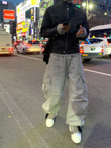 Military incision line cargo pants 4C