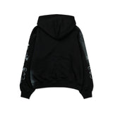 スモッグモチーフジップアップフーディー[Black]