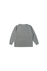 ヘイズストライプTシャツ_グレー