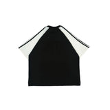 PEANUT STAIN - Old Money Eighty Eight Duo Side Black Boxy Oversized Tshirt
