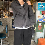 LMN Uni Windrunner Pocket String Hooded Jumper (4 colors)
