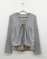 Haven Frill Check Blouse (2color)