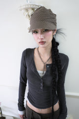 Button layered T (3color)