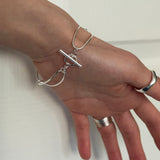 [925silver] Connecting link bracelet