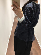 Petal shirring blouse (2color)