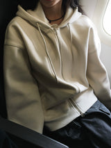 Essential Two-Way Overfit Hood Zip-Up (12c)