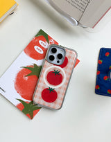 [MADE]トマトケチャップ シルバーエポキシ MagSafe対応 iPhoneケース