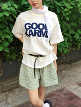 カルマロゴオーバー半袖Tシャツ (3c)