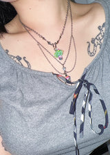 [Hearts2Hearts Juun] Trippy mushroom necklace.07 (8color)