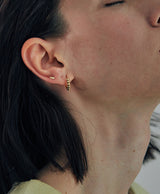 [925 silver] Deux.silver.212 / ビルピアス(ゴールド)