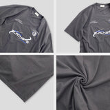 Space Comet Printing Sporty Short-Sleeved T-shirt
