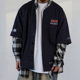 オンブレチェックシャツ (BLACK)