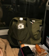 Vintage Work Tote Bag (Khaki)