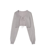 85-VIVAJ020 Light Crop Knitwear Bolero 6color