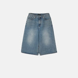 Mass brush bermuda pants
