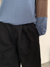 Tsukio Pintuck Cotton Wide Pants