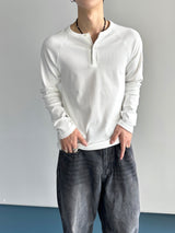 Lau Golji Henley Neck Long Sleeve 3C