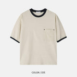 Crop pigment ringer tee