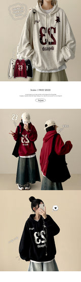 Number Vintage Overfit Hoodie