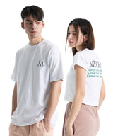 SLOGAN HALF T (Crop, Loose fit)