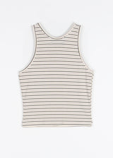 STRIPE HALTER SLEEVELESS