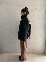 Rimlo Belt Double Button High Neck Coat