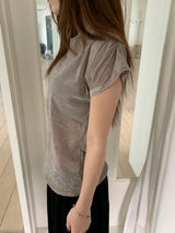 Velvet Cowl Neck Top