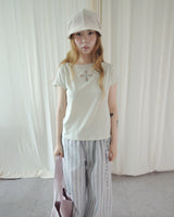 BLOOM CUT-OUT SHORT SLEEVE T-SHIRT