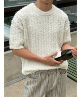 [Unisex] Summer boucle half knit(4color)