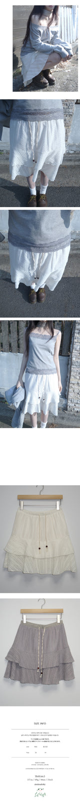 mellow tiered skirt