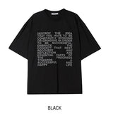 Estory レタリング半袖Tシャツ