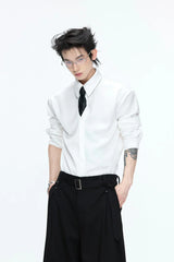 Satin Draped Shirt