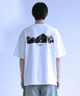 マウンテンシルエットオーバーフィットTシャツ - 4COLOR