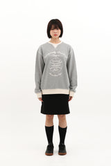 ROUX BASE UNIFORM BASEBALL PATCH CREWNECK (GREY)