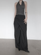 Blend Wrap Skirt Pants