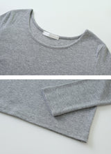[SHOPPERMADE] スタンダードUネックロングスリーブTシャツ(5color)