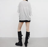 Fidel String Slit T-Shirt