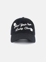 Lucky Clover Cap-Black