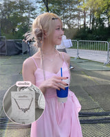 [VIVIZ Eunha Necklace] Heavenly Crystal Necklace - Silver (Regular Length Version)