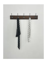 Satin Dot Long Scarf