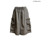 (3color) Structured Cargo Bermuda Pants