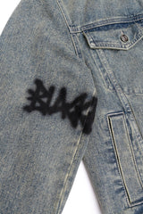 BBD Graffiti Metal Logo Denim Jacket (Rusty Blue)