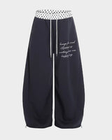 (W's) Dot Banding Wide Sweatpants