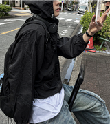 アークイン クロップフード ウィンドブレーカー