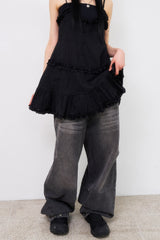 Vigor cat washed parachute denim pants