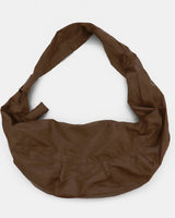 Picked Wrinkle Leather Big Cross Shoulder Bag